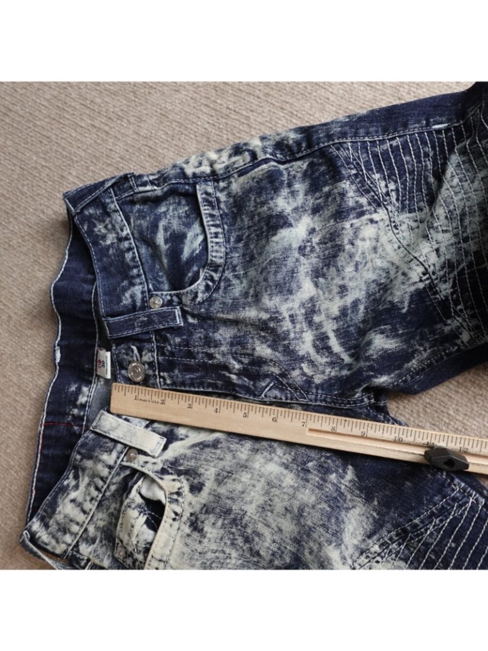 True Religion Womens Jeans 30 Blue Moto Skinny Stonewash - Picture 15 of 16